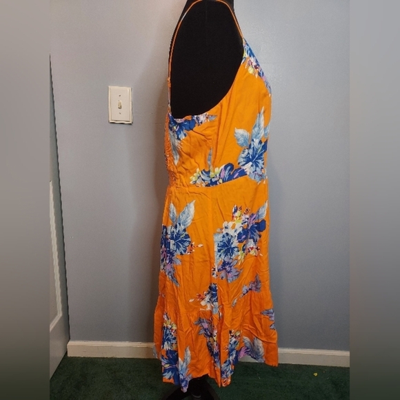 A.N.A Mini Sundress Floral Women's Spaghetti Straps Tank Dress Size Large - Picture 5 of 10